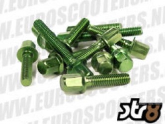 STR8 Carterboutset - Aluminium - Peugeot Scooters - Kleur: Groen