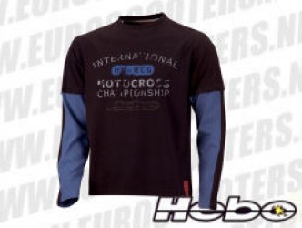 Hebo Shirt met lange mouwen model: Motocross Maat S OP=OP