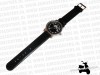 Horloge Mat chroom Zwart