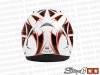 Helm - Type: Racing - Kleur: Wit / Oranje - Maat: XS - Met E-keur